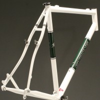 Custom Steel Cyclocross Frame w/ Custom Powdercoat Panels and Decals