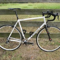 This bike is the second one that Carl has built for me. It is identical in every way except the it has a 1.5 cm longer seat tube, which is my compromise to too may years of riding level top tubed bikes. I still have the first frame which is now about a year old. […]