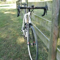 This bike is the second one that Carl has built for me. It is identical in every way except the it has a 1.5 cm longer seat tube, which is my compromise to too may years of riding level top tubed bikes. I still have the first frame which is now about a year old. […]
