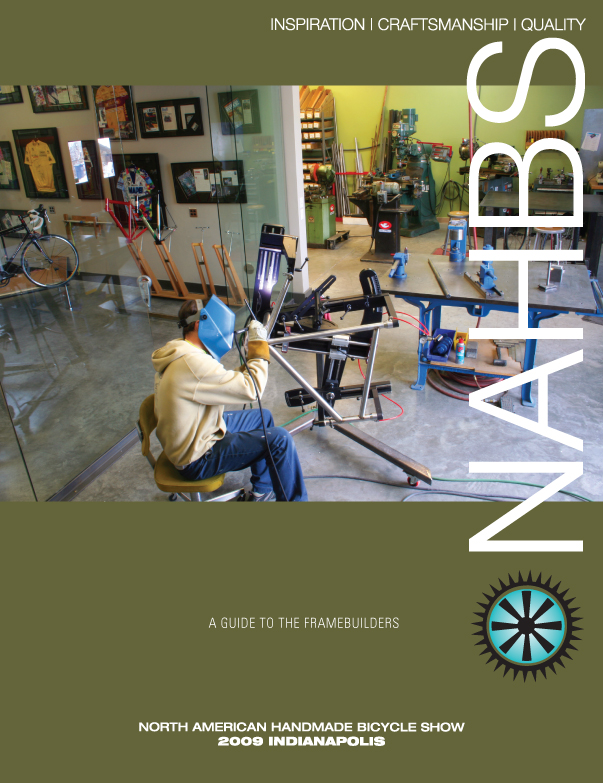 This is 2009 NAHBS show guide cover. Loretta took the picture and we were very flattered at the show when we saw they had selected her image and our shop for the cover.