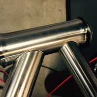 Custom Blend titanium road with double butted tubes. We’ll build this with Dura Ace mechanical and Enve cockpit with Enve 6.7 tubulars.