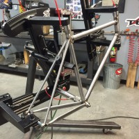 Another nice steel road frame just about finished up.