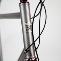 Titanium disc brake road bike.