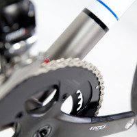 Titanium gravel bike with Sram eTap, Reynolds Attack and Black Magic paint.