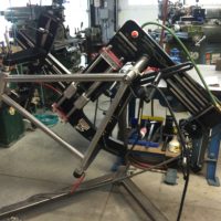 Custom Blend steel single speed cyclocross frame.