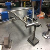 This frame is designed around a Gates belt drive and Rohloff hub. We are using Paragon Sliders for belt tension. It will be heading to Australia.