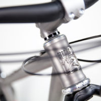 Titanium 27.5″ Plus with SRAM Eagle and Fox 34. See more mountain bikes in our mountain bike gallery.