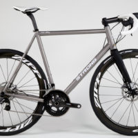 For Sale 2017 NAHBS Show Bike – Titanium Road bike with SRAM Red, Zipp Wheels, Bar, Post and Stem. Pricing and info here.